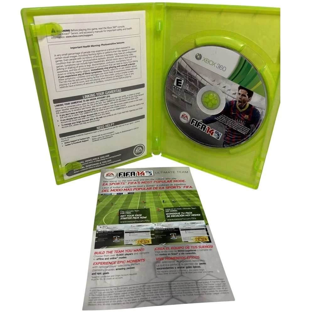 FIFA 14 Microsoft Xbox 360 EA Sports Soccer Video Game NTSC Lionel Messi Cover